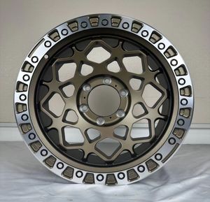 Jantes tout-terrain 4x4 en alliage d'aluminium à design classique et à déport profond, disponibles en 16x8, 17x9, 18x9 pouces pour Jeep, Toyota Prado, Nissan, SUV et pick-up - Product Image 2