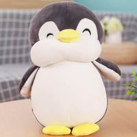 Peluche Pingouin Kawaii Douce et Mignonne, Coussin Chauffe-Mains Boba, Jouet en Peluche Animal