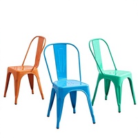 Chaise de salle à manger en plastique de style minimaliste moderne, dossier en plastique, origine Chine, pour usage commercial, cafés, salons de thé