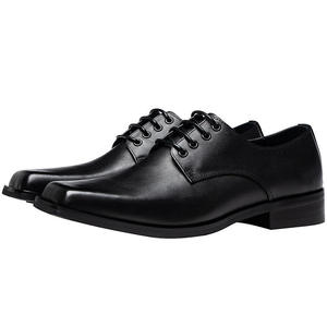 Nouvelles chaussures habillées italiennes faites à la main, à bout carré, classiques et élégantes, chaussures de ville et oxfords en cuir pour hommes, design tendance. - Product Image 5