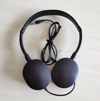 Casque d'écoute d'aviation en silicone avec coussinets d'oreille et bandeau réglable, confortable et adapté à différentes tailles de tête