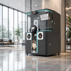 Máquina Expendedora de Café Robótica Inteligente LE920A - Acero Inoxidable, Autolimpieza, Gráficos Personalizados, Capacidad de 150-200 Unidades - Product Image 1