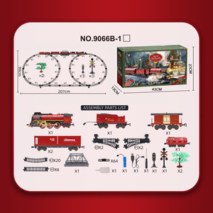 Set de Bloques de Construcción Navideños, Tren Retro Simulado con Música Clásica, Modelo de Árbol, Bloques de Ladrillos Navideños, Juguete Navideño para Niños - Product Image 5