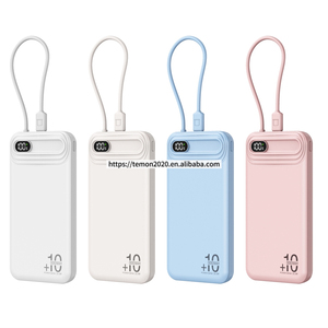 22.5W Nhanh Sạc Cao Cấp Trọng Lượng Nhẹ Ngân Hàng Điện 10000MAh Được Xây Dựng Trong Cáp Mỏng Sạc Di Động Pd 20W USB-C Đầu Ra - Product Image 6