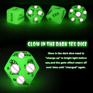 Забавный набор многогранных акриловых секс-кубиков для взрослых, игривые кубики для интимных моментов для пар, романтическая ночь, веселье в спальне, идея для подарка - Product Image 3