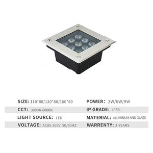 Ngoài trời bước chiếu sáng IP65 không thấm nước nhôm ổ đĩa cách tầng lõm ánh sáng cầu thang đèn cảnh quan ngầm đèn - Product Image 2