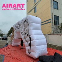 Arche gonflable personnalisée pour animaux de compagnie, grande arche gonflable blanche à vendre – Le summite de la mode animale