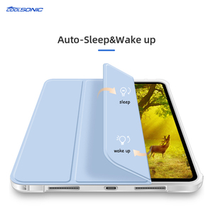 Funda Magnética para Tablet con Cubierta Trasera Transparente y Suave para Samsung <span class=keywords><strong>Galaxy</strong></span> <span class=keywords><strong>Tab</strong></span> A9 de 8.7 Pulgadas - Product Image 1