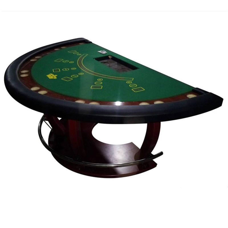 安い半円形木製モダンカジノギャンブルポーカーテーブル| Alibaba.com