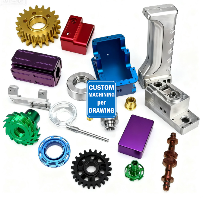 Pièces en aluminium usinées CNC sur mesure - AAA MOULD
