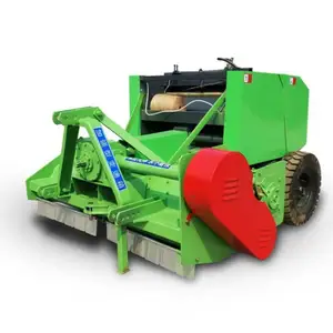 Tractor back hanging automatic agricultural corn rice wheat straw grass bale machine