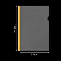 Protèges-documents en plastique transparent avec 5 couleurs de barres coulissantes pour dossiers de devoirs, dossiers de présentation, dossiers personnalisés