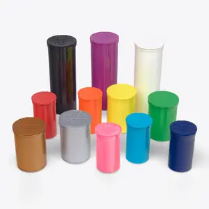 13 19 30 60 Dram Pop Top Child Resistant Proof Caps Squeeze Bottles Tube Containers Packaging Air tight Pill Bottle Plastic