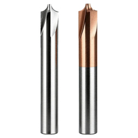Fraise à rayon interne en carbure de tungstène HRC55 à 4 cannelures, revêtement nano AlTiN, R0.3-R7mm, hélice de 35°, universelle OEM pour usinage en montée