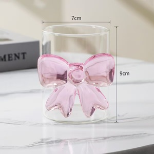 Özel Tasarım Borosilikat Cam Kupalar Isıya Dayanıklı Su Bardağı Seti Meyve Suyu Kahve Çay Cam Bardak Toptan İçecek Kapları - Product Image 4
