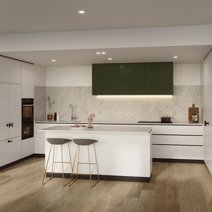 Blanco laca de alto brillo montado estilo europeo Modular del Gabinete de <span class=keywords><strong>cocina</strong></span> - Product Image 2