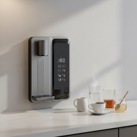 Distributeur d'eau, de thé au lait et de café chaud/froid électrique pour hôtel, maison et extérieur, avec contrôle du volume à 4 niveaux, mural et contrôlé par application