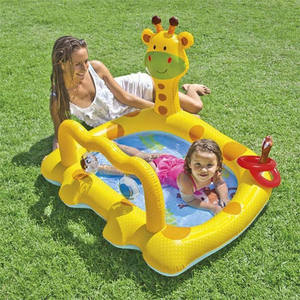 Piscine gonflable géante en PVC <span class=keywords><strong>pour</strong></span> enfants, motif girafe, baignoire épaissie <span class=keywords><strong>pour</strong></span> bébé, piscine à balles océaniques, piscine robuste <span class=keywords><strong>pour</strong></span> tout-petits - Product Image 4