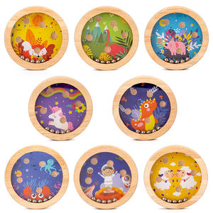 <span class=keywords><strong>Jeu</strong></span> <span class=keywords><strong>de</strong></span> boules <span class=keywords><strong>de</strong></span> palmier en bois pour adulte, jouet éducatif pour enfant, mini perles à marcher, pour l'équilibre, idéal pour un bébé, 4 pièces - Product Image 5