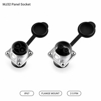 Connecteur d'alimentation à prise DC circulaire étanche MJ32 à coque métallique pour montage en rack et batterie de stockage d'énergie domestique