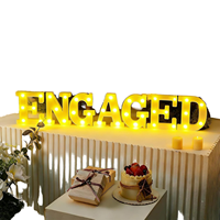 Lumières LED en forme de lettres anglaises personnalisées, mariages, anniversaires, décorations festives, propositions, déclarations, lumières de surprise, lumières de nuit