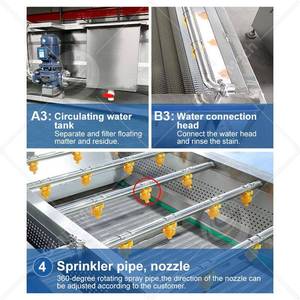 ORME Laveuse commerciale de pommes de terre à haute pression pour citrouille Laveuse de graines de légumes pour le nettoyage des dattes - Product Image 4