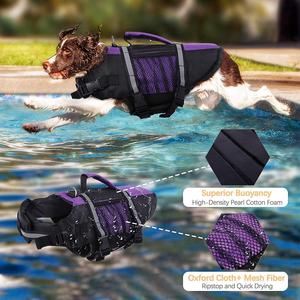 Giubbotto di salvataggio per cani regolabile all'ingrosso giubbotto di sicurezza per animali domestici giubbotto di salvataggio per cani riflettente - Product Image 3