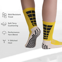 Chaussettes antidérapantes professionnelles pour hommes, 5 paires, sport, ballon de Football