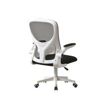 Chaise de bureau ergonomique pivotante en maille blanche confortable pour salle d'attente ou bureau à domicile