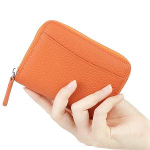 AndoBag RFID Organ <b>Card</b> <b>Holder</b> <b>for</b> <b>Men</b> Women, Genuine Leather Large Capacity Coin Purse, Fashion Zipper <b>Wallet</b> 1851 - Product Image 6