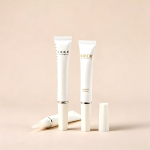 Envase de Maquillaje Personalizado de 20 ml con Cepillo de Silicona para Crema de Ojos, Delineador, Gel para Pestañas y Cejas, Tubos de Plástico Largos y Delgados - Product Image 1