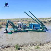 Drague amphibie polyvalente pour le dragage de sable, le désassainissement des étangs, l'extraction de gravier et l'approfondissement des canaux