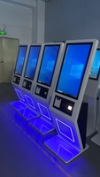 VISIGN personnalisé 21 27 32 43 pouces service de commande tout en un machine scanner QR écran tactile au sol kiosque d'auto-paiement