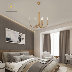 Lampe à suspension au design moderne <span class=keywords><strong>Rousseau</strong></span> américain Quincaillerie en fer Plafonnier avec lampes à lustre Décoration intérieure Luxe - Product Image 3