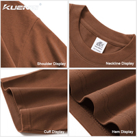 T-shirt pour femme Kuenzi, personnalisé avec logo, couleur unie, col rond, manches courtes, 100% coton, 340 GSM, poids lourd