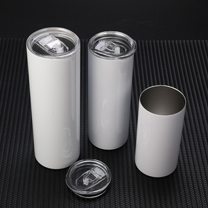 Borraccia Termica Ecologica Personalizzabile 20oz in Acciaio Inox, Isolamento Sottovuoto per Caldo e Freddo, Tumbler Bianco per Sublimazione - Product Image 1