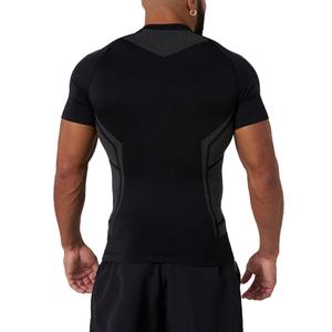 Summer <b>High</b> Quality Custom logo Short Sleeves Round Breathable <b>Collar</b> Running Apparel <b>Men</b> Sport Seamless t <b>Shirts</b> - Product Image 4
