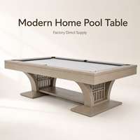 Table de billard en bois massif pour salle de jeux, billard d'intérieur en chêne thaïlandais K55, coussin contemporain de luxe, table de billard moderne pour la maison