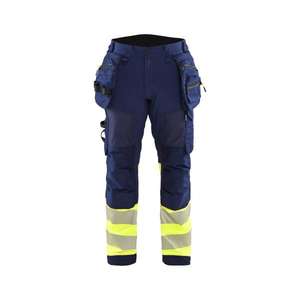 BLAKLADER - 182125138933C48 Pantalones Softshell de alta visibilidad Azul marino/Amarillo-EAN 7330509878378 ROPA DE TRABAJO DE 2017 - Product Image 1