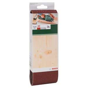 BOSCH - 2609256208 <b>Sanding</b> <b>belt</b> set for <b>belt</b> sanders, red quality 75x457mm (3 pcs.) - EAN 3165140388115 ABRASIVES - Product Image 2