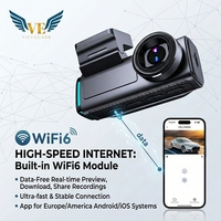 Cámara para Coche VIEVGUARB V10 con Visión Nocturna, Sensor G, Grabación en Bucle, Monitor de Estacionamiento, Control por Aplicación, WDR, 4K, WiFi, GPS, 3 Canales, Pantalla IPS