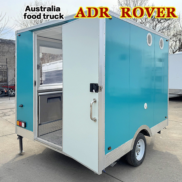 Mobile Concession Trailer Fully Equipped Food Truck Stainless Steel Catering Cart for Sale Australia