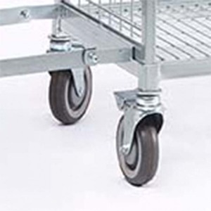 Chariot de rangement pour <span class=keywords><strong>cage</strong></span> à linge <span class=keywords><strong>Cage</strong></span> de rangement en métal roulante Conteneur à roulettes avec roues - Product Image 4