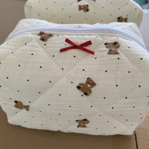 Bolsas de <span class=keywords><strong>Maquillaje</strong></span> con Diseño de Osito de Peluche, Lindas y Esponjosas, Bolsa de Aseo <span class=keywords><strong>para</strong></span> Viaje, Organizador, Bolsa de Cosméticos <span class=keywords><strong>para</strong></span> <span class=keywords><strong>Niñas</strong></span> - Product Image 3