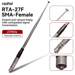 Antenne Télescopique SMA-Femelle Haute Performance 27 MHz pour Radios Talkie-Walkie Compatible RT-860 RT-880 RT-880G <span class=keywords><strong>Iradio</strong></span> UV-98 Plus Câbles Inclus – Nouveauté ! - Product Image 2