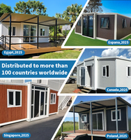 Kit de maison préfabriquée extensible innovante de norme européenne, maison conteneur portable avec densité personnalisée