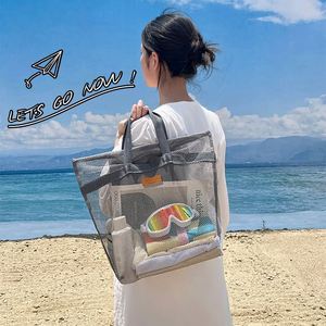 Travel Beach Swimsuit <b>Sunscreen</b> Storage Bag Swimming Storage Tote Bag Summer Mesh Bags - Product Image 2