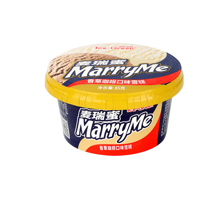 High Quality Packaging Disposable Food Grade Ice Cream Paper Cups With Lid