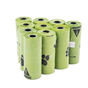 Custom Printed Disposable Scented Strong Eco Friendly Dog Poo <b>Bags</b> Biodegradable Portable Go Out <b>Compostable</b> Pet Dog Poop <b>Bags</b> - Product Image 1