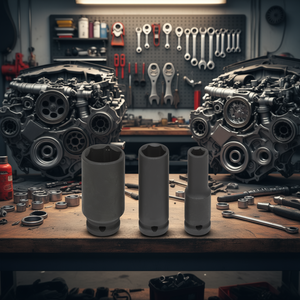 Juego de llaves de impacto largas Fervi de 10 mm, 12 mm y 13 mm para reparación automotriz - Product Image 3